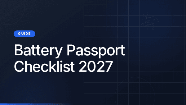 Battery Passport Checklist: 10 Steps for 2027