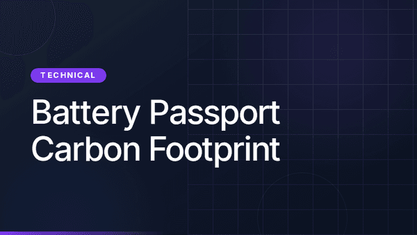 Carbon Footprint in the Battery Passport